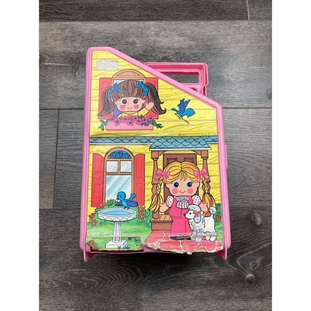 Vintage knickerbocker dolly pops pink doll house/dolls/accessories